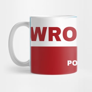 Wrocław City in Polish Flag Mug